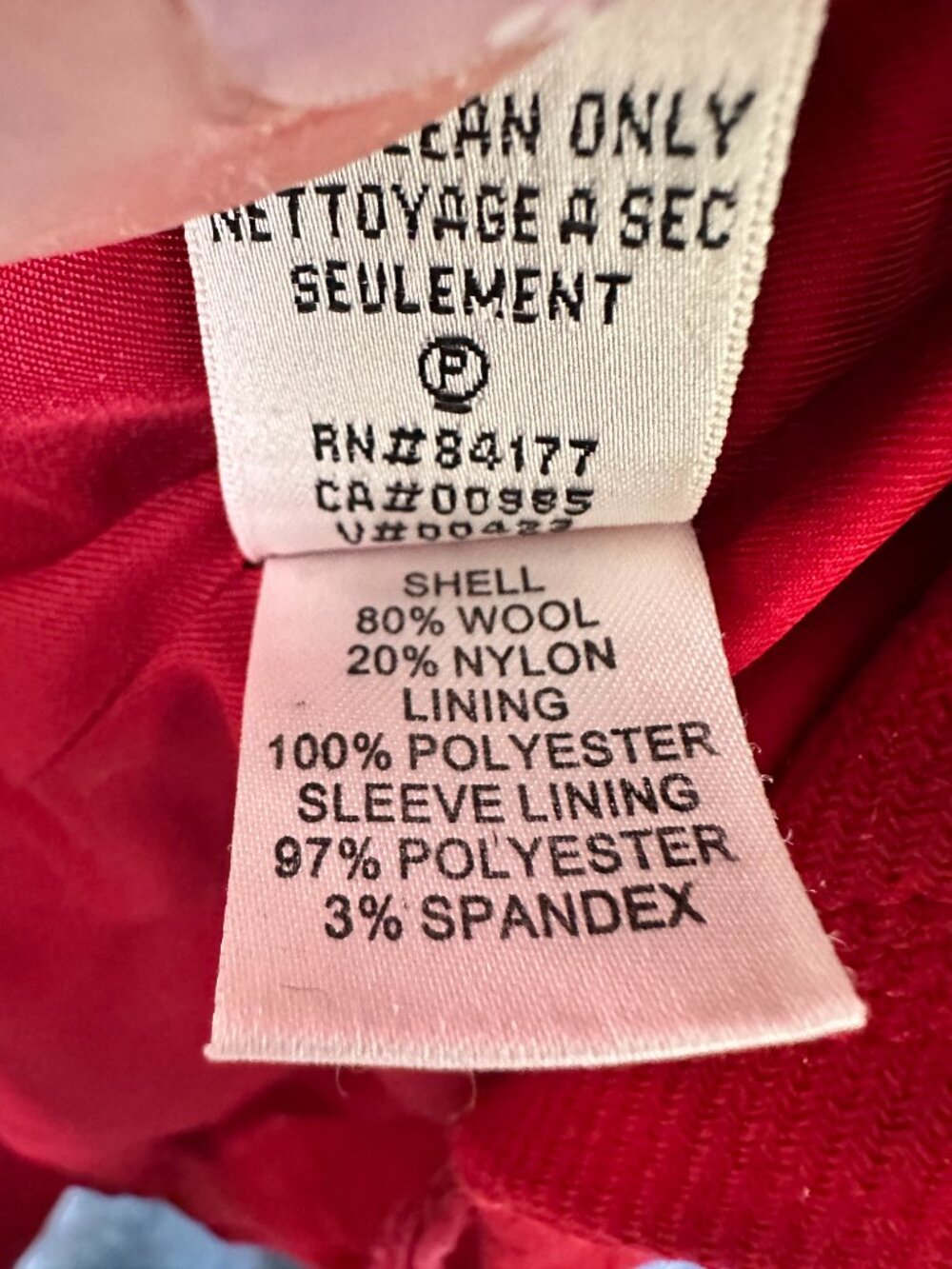 Diane Von Furstenberg Mikhaila Coat DVF 6 Wool Blend Red Jacket - Picture 12 of 13